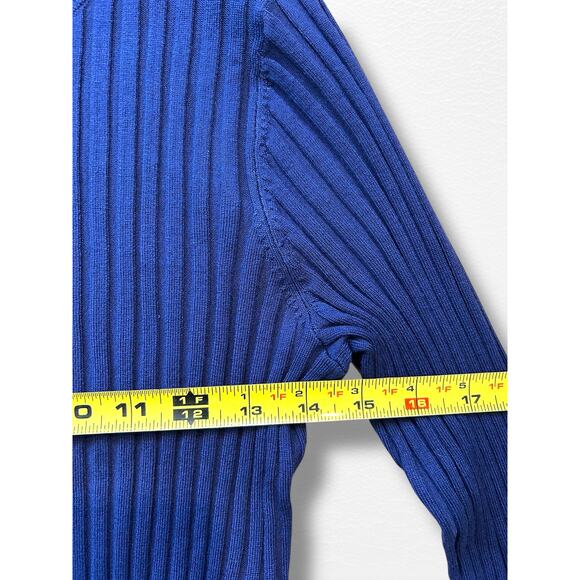 Coldwater Creek Ribbed Henley Sweater, Size M Petite - Picture 10 of 11